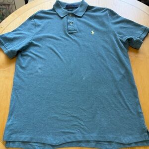 Polo Ralph Lauren Classic Fit Polo Shirt Men’s Large Blue Pony Logo Short Sleeve